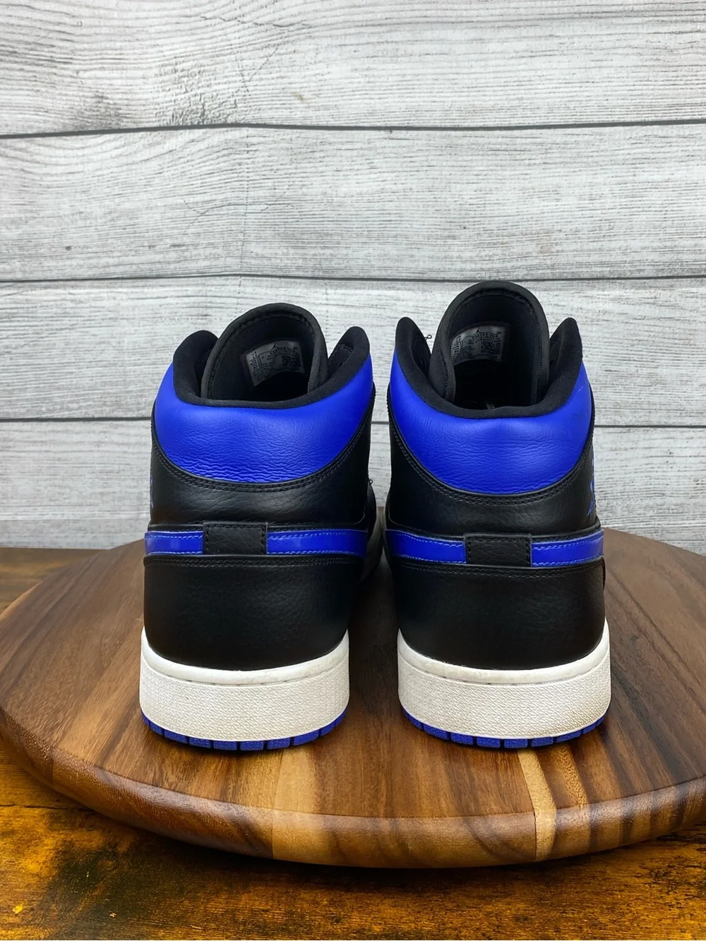 Nike Air Jordan 1 Mid Royal Blue Black Sneakers 554724-068 Men’s Shoe Size 17